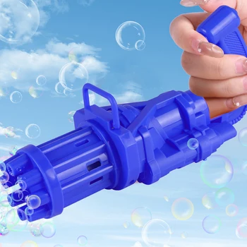 2-in-1 Gatling Burbulas Mašina Vaikams Automatinė Gatling Bubble Gun Elektros Muilo Burbulas Maker 