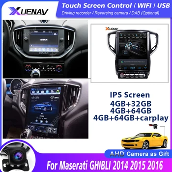 12.1 Colių Vertikalus Ekranas, Multimedia, Radijo Grotuvas Už Maserati GHIBLI-2016 m. Automobilių GPS Navigacijos 2din 