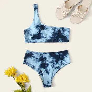 Luren Bikini 2021 Padalinta Seksualus paaukštintu liemeniu Kelnės, maudymosi kostiumėlį Plius Dydis maudymosi Kostiumėliai, Thong Plaukimo Kostiumas Moterims