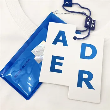ADER KLAIDA Bluessom T-marškinėliai Vyrams, Moterims, Geriausios Kokybės Mėlynos spalvos Logotipu Adererror Tee Rankdarbiams Siuvinėjimo Viršūnes Tee