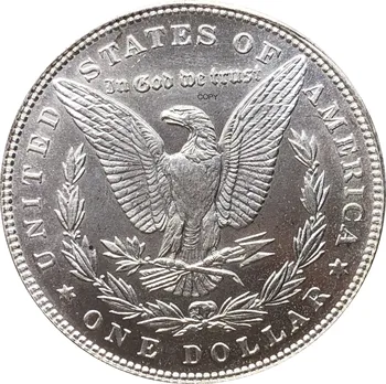 Jungtinių Amerikos valstijų 1897 Morgan Vienas Doleris JAV Moneta Laisvė Cupronickel Sidabro Padengtą Dievu Mes tikime, Kopijuoti Monetos
