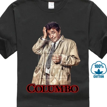 Columbo V1 Filmo Plakatas Marškinėliai Balti Visų Dydžių S 4Xl