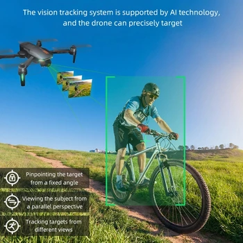 2021 NAUJAS GD91Max Drone 6k GPS 5G WiFi 3 krypties Gimbal Kamera Brushless Motorinių Palaiko 32G TF Kortelės Skrydžio 28 min VS F11 PRO Drones