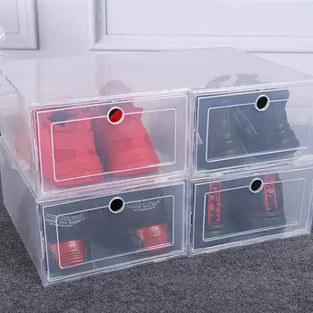2021 Naujas 6Pcs Plastiko Batus Atveju Sutirštės Skaidrus Stalčius Atveju Plastikiniai Batų Dėžės ant kitos Dėžutės, Batų Organizatorius Shoebox
