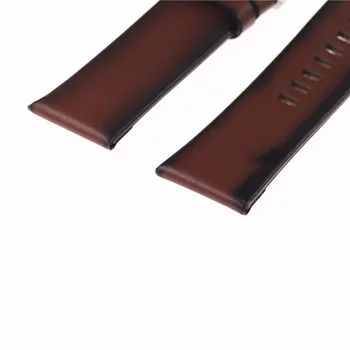 26mm aukštos kokybės odos dirželis Dyzelinas žiūrėti dirželis band apyrankę su sagtis ruda oda grandinės