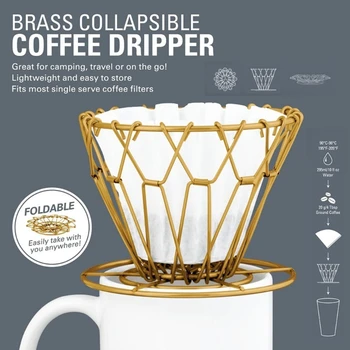 Išardomi Kavos Dripper Kavos Filtro Popieriaus Laikiklį Vertus Lašelinę Paskirstytojo Stovi