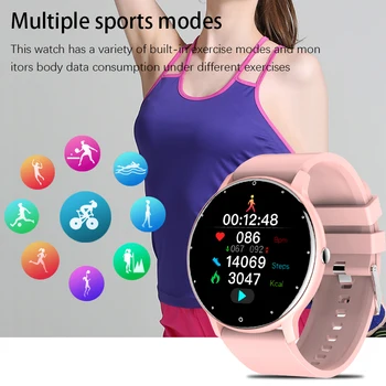 2021 Naujas Moterų Smart Watch Vyrų Vandeniui Realaus laiko Orų Prognozė Širdies ritmas, Kraujo Spaudimas Sporto Smart Watch Žmogus 